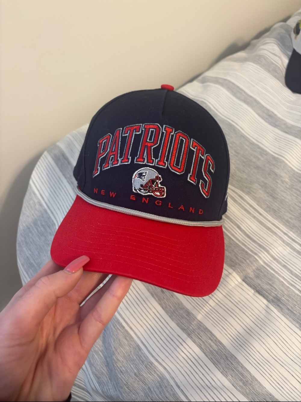 New England Patriots Navy and Red Team Cap